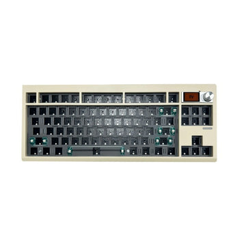 ZUOYA Gmk87 Dichtungsmontiertes Bluetooth 5.1/2.4G/Typ-C Kabelgebundenes mechanisches Tastaturkit mit TFT-Bildschirm für Mac/Win